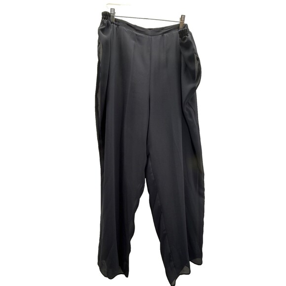 LE BOS 3-PIECE DRESSY PANTS OUTFIT SIZE 22W NAVY BLUE WOMENS Chiffon Lined - Picture 8 of 13